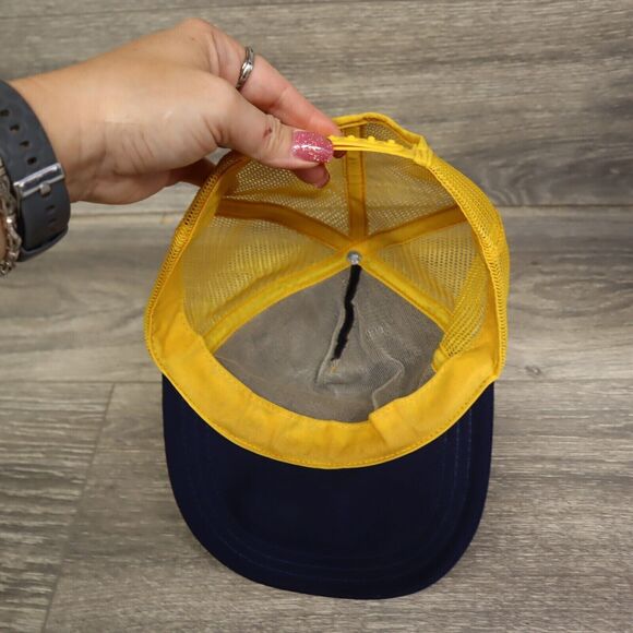 Vintage Notre Dame Mesh Snapback 3 ND Spell out Trucker Hat Made In USA 80’s - Picture 8 of 12